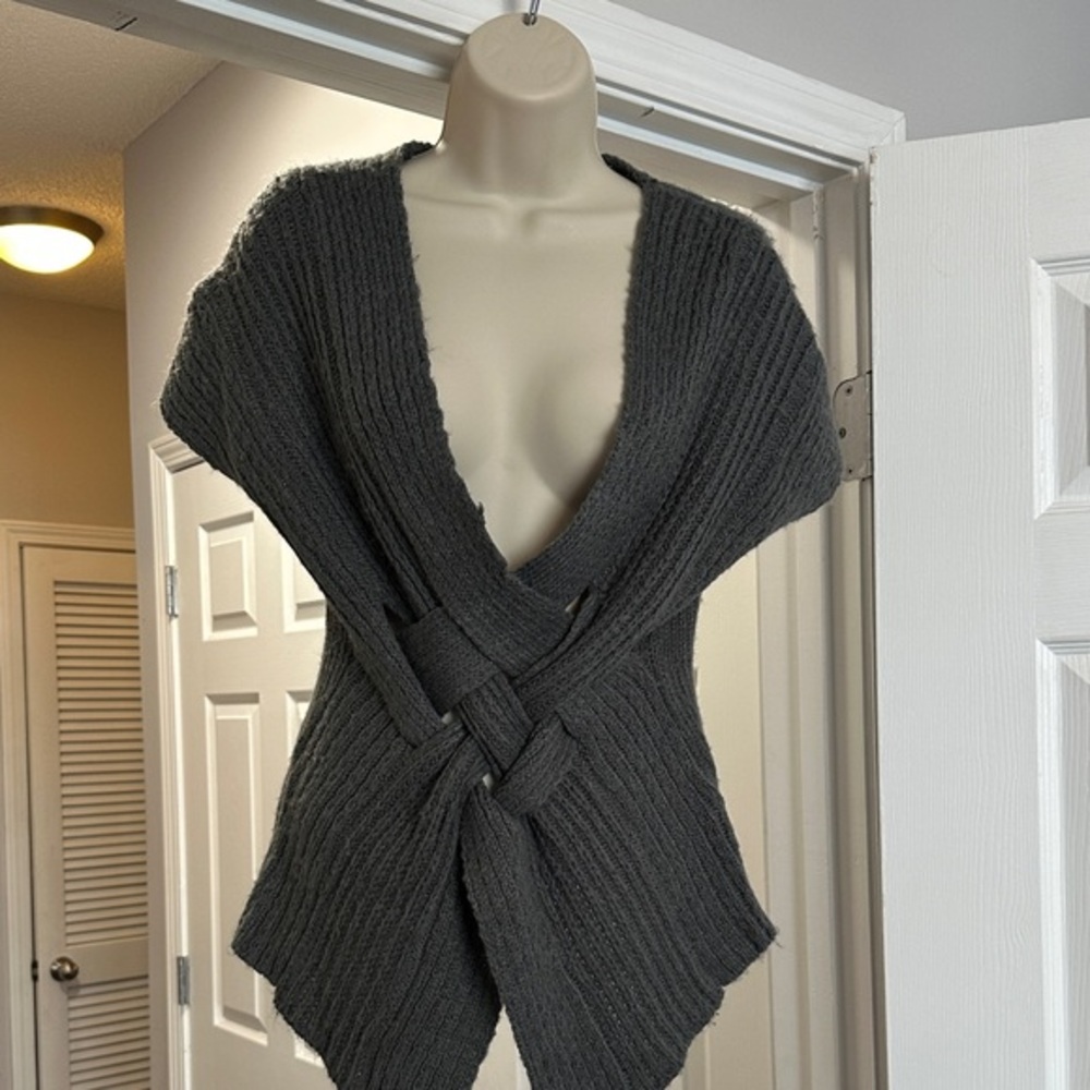 Gray Knit unique design Women Sweater